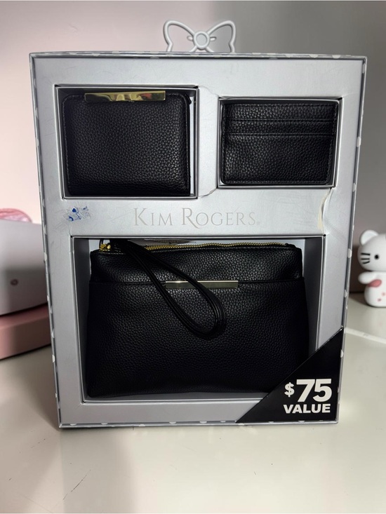 Kim Rogers Handbags - NWT Kim Rogers Black 3 Pc Wristlet Wallet Card Holder Gift Set $75 Value